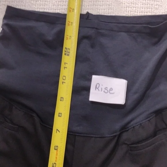 EUC Gap Maternity Modern Boot Black Dress Pants size 6L Stretch - Picture 9 of 14